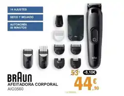 E.Leclerc BRAUN Afeitadora corporal aio3560 oferta