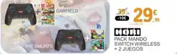 E.Leclerc HORI Pack mando switch wireless + 2 juegos oferta