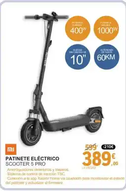 E.Leclerc REDMI Patinete eléctrico scooter 5 pro oferta