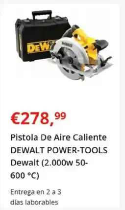 Worten DEWALT Pistola De Aire Caliente POWER-TOOLS Dewalt (2.000w 50- oferta