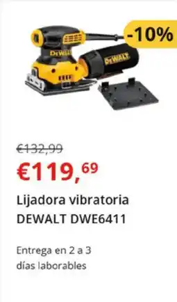 Worten DEWALT Lijadora vibratoria DWE6411 oferta