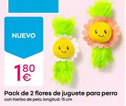 Pepco Pack de 2 flores de juguete para perro oferta