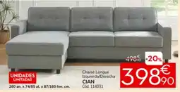 Conforama Chaise Longue Izquierda/Derecha oferta