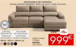 Conforama Chaise Longue 3 Plazas oferta