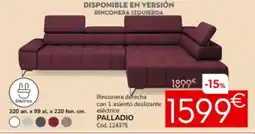 Conforama Rinconera derecha con 1 asiento deslizante eléctrico palladio oferta