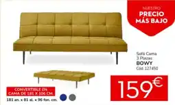 Conforama Sofá cama 3 plazas bowy oferta