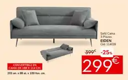 Conforama Sofá cama 3 plazas eiden oferta
