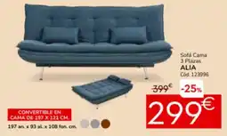 Conforama Sofá cama 3 plazas alia oferta
