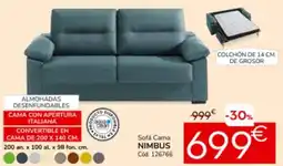 Conforama Sofá cama nimbus oferta