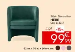 Conforama Sillón decorativo hebe oferta