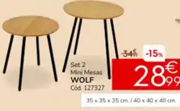 Conforama Mini mesas wolf oferta