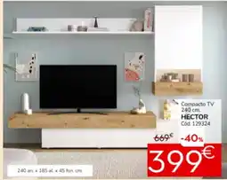 Conforama Compacto tv 240 cm. hector oferta