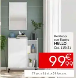 Conforama Recibidor con espejo hello oferta