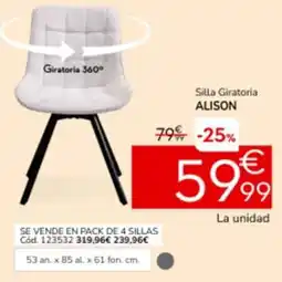 Conforama Silla giratoria alison oferta