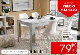 Conforama Mesa de comedor nico oferta