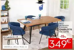 Conforama Mesa de comedor extensible charlotte oferta