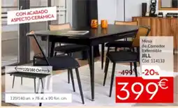 Conforama Mesa de comedor extensible jill oferta