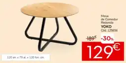 Conforama Mesa de comedor redonda yoko oferta
