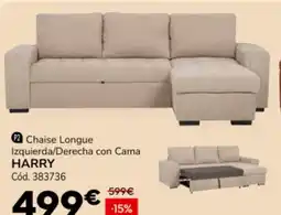 Conforama Chaise longue izquierda/derecha con cama harry oferta