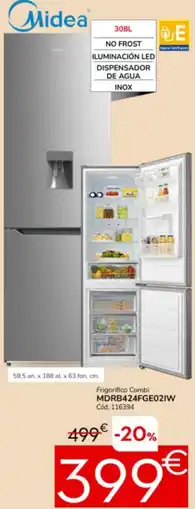 Conforama MIDEA Frigorifico combi mdrb424fge021w oferta