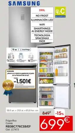 Conforama Frigorífico combi rb38c776cs9/ef oferta