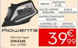 Conforama ROWENTA Plancha Vapor DW4345 oferta