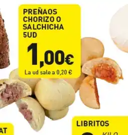 Hiperber Preñaos chorizo o salchicha 5ud oferta