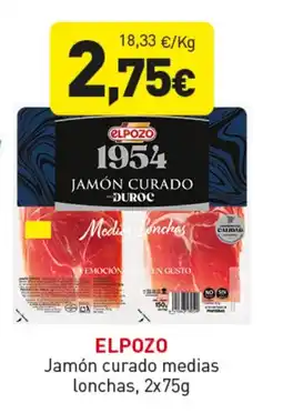 Hiperber ELPOZO Jamón curado medias Lonchas oferta