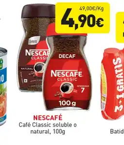Hiperber NESCAFÉ Café Classic soluble o natural oferta