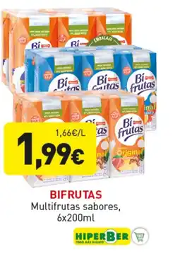 Hiperber BIFRUTAS Multifrutas sabores oferta