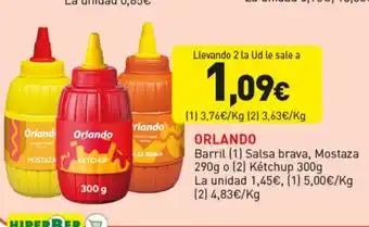 ORLANDO Barril Salsa brava, Mostaza