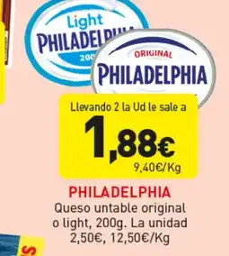 Hiperber PHILADELPHIA Queso untable original o light oferta