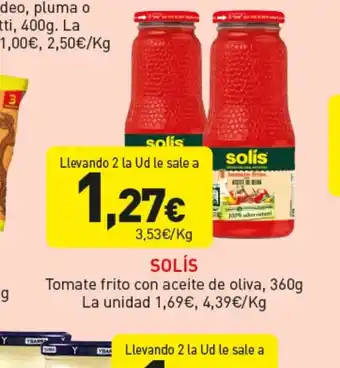 Hiperber SOLÍS Tomate frito con aceite de oliva oferta