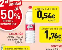 Hiperber LANJARÓN Agua oferta