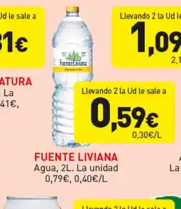 Hiperber FUENTE LIVIANA Agua oferta