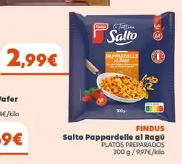 Hiperber FINDUS Salto Pappardelle al Ragú oferta