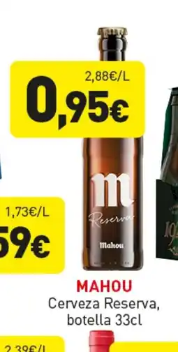 Hiperber MAHOU Cerveza Reserva, botella oferta