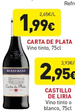 Hiperber CARTA DE PLATA Vino tinto oferta