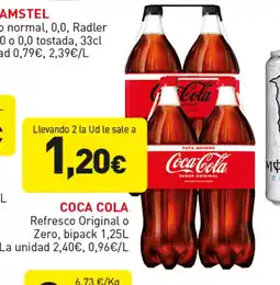 Hiperber COCA COLA Refresco Original o Zero, bipack oferta