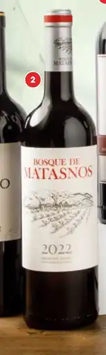 Supermercados Plaza BOSQUE DE MATASNOS Vino tinto etiqueta blanca D.O. Ribera del Duero oferta