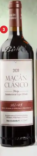Supermercados Plaza MACAN CLÁSICO Vino tinto Vega Sicilia D.O. Rioja oferta