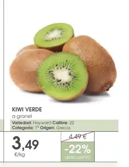 Supermercados Plaza Kiwi verde oferta