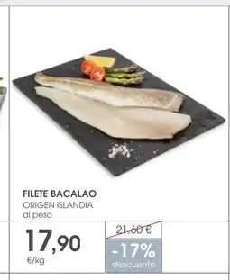 Supermercados Plaza Filete bacalao oferta