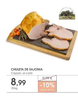 Supermercados Plaza Chuleta de sajonia oferta
