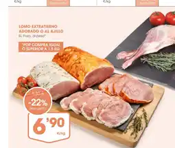 Supermercados Plaza Lomo extratierno adobado o al ajillo oferta