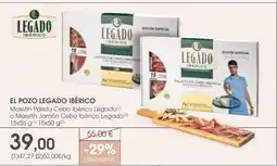 Supermercados Plaza EL POZO LEGADO IBÉRICO Maletín Paleta Cebo Ibérico Legado o Maletín Jamón Cebo Ibérico Legado oferta