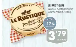 Supermercados Plaza LE RUSTIQUE Queso pasta blanda Camembert oferta