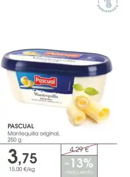 Supermercados Plaza PASCUAL Mantequilla original oferta