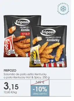 Supermercados Plaza FRIPOZO Solomillo de pollo estilo Kentucky o pollo Kentucky Hot & Spicy oferta