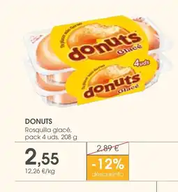 Supermercados Plaza DONUTS Rosquilla glacé oferta
